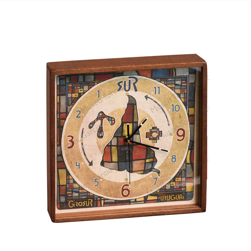 Reloj grande giro invertido 