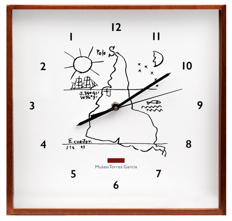 Reloj américa mediano giro invertido