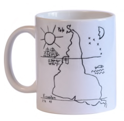 Taza América invertida con caja individual