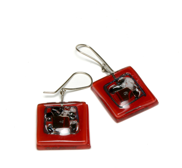 Vitrofusión Caravanas rojas